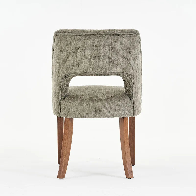 Lot de 4 chaises de salle à manger rembourrées en tissu